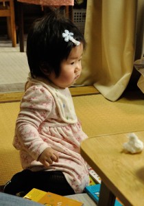 曾祖母に顔見せ 曾祖母に顔見せ