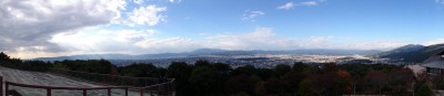 将軍塚西展望台からのパノラマ