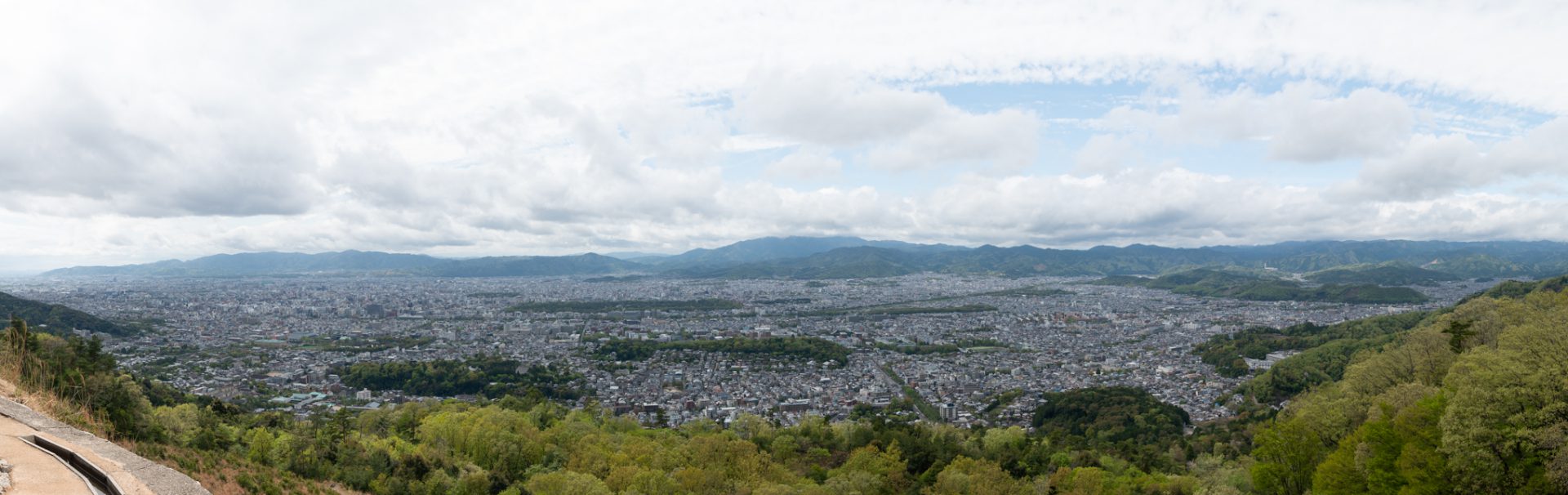 大文字から京都市内を一望